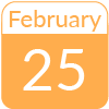 Calendar, February 25