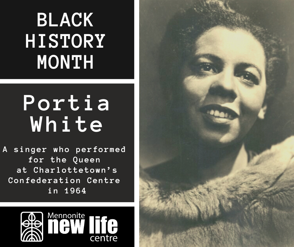 Portia White Black History Month