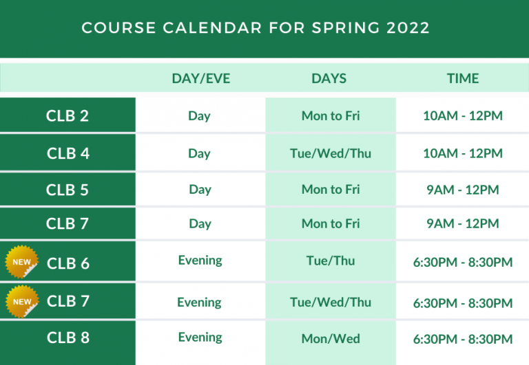 LINC-classes-Schedule